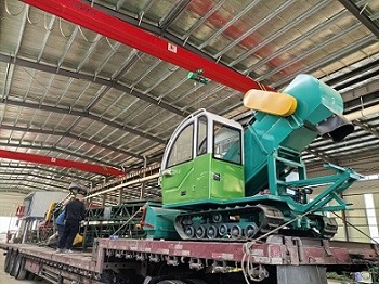 履带式升降伸缩出仓机